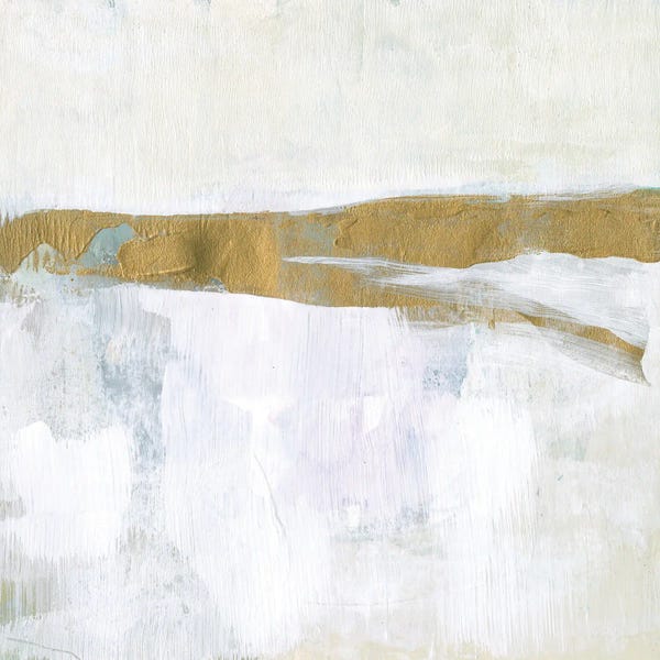 Linear Abstract: Gold Ribbon Horizon II by Jennifer Goldberger