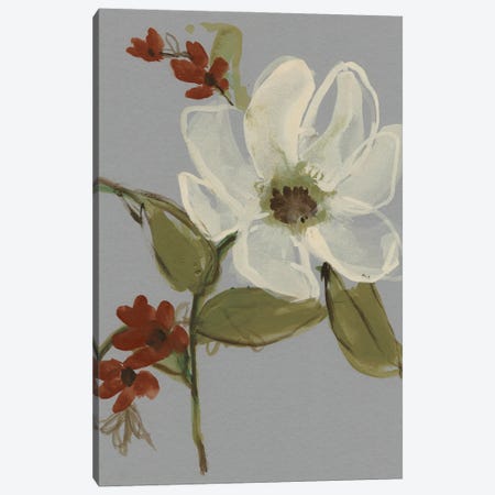 Subdued Floral II Canvas Print #JGO1345} by Jennifer Goldberger Canvas Art Print