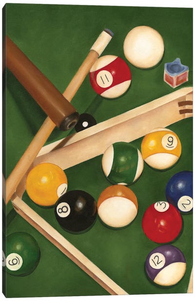 Rack 'em Up I Canvas Art Print - Pool & Billiards