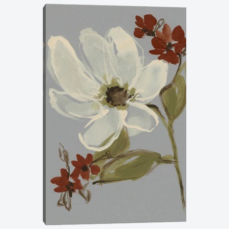 Subdued Floral I Canvas Print #JGO1403} by Jennifer Goldberger Art Print