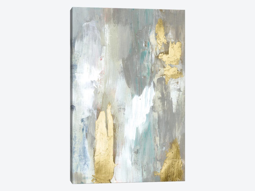Textured Neutrals & Gold II by Jennifer Goldberger 1-piece Canvas Print