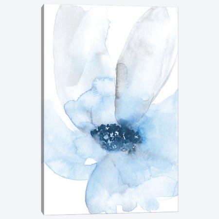 Cobalt Flower I Canvas Print #JGO1420} by Jennifer Goldberger Canvas Art Print
