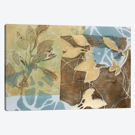 Embellished Leaf Inclusion II Canvas Print #JGO1421} by Jennifer Goldberger Canvas Art Print