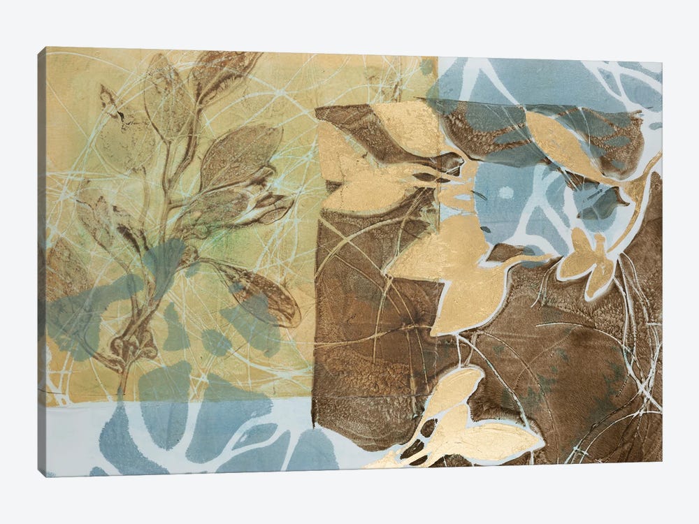 Embellished Leaf Inclusion II by Jennifer Goldberger 1-piece Art Print