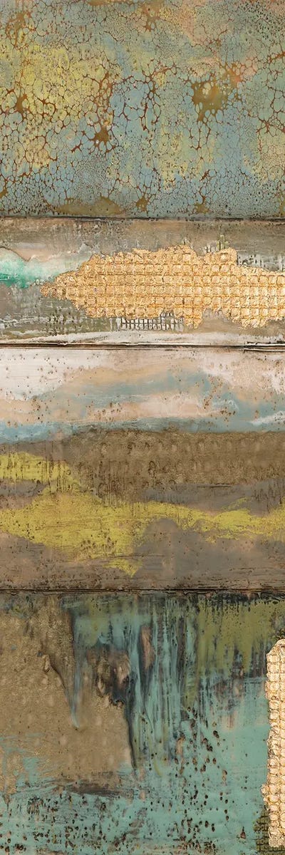 Embellished Segmented Textures II by Jennifer Goldberger multi panel art