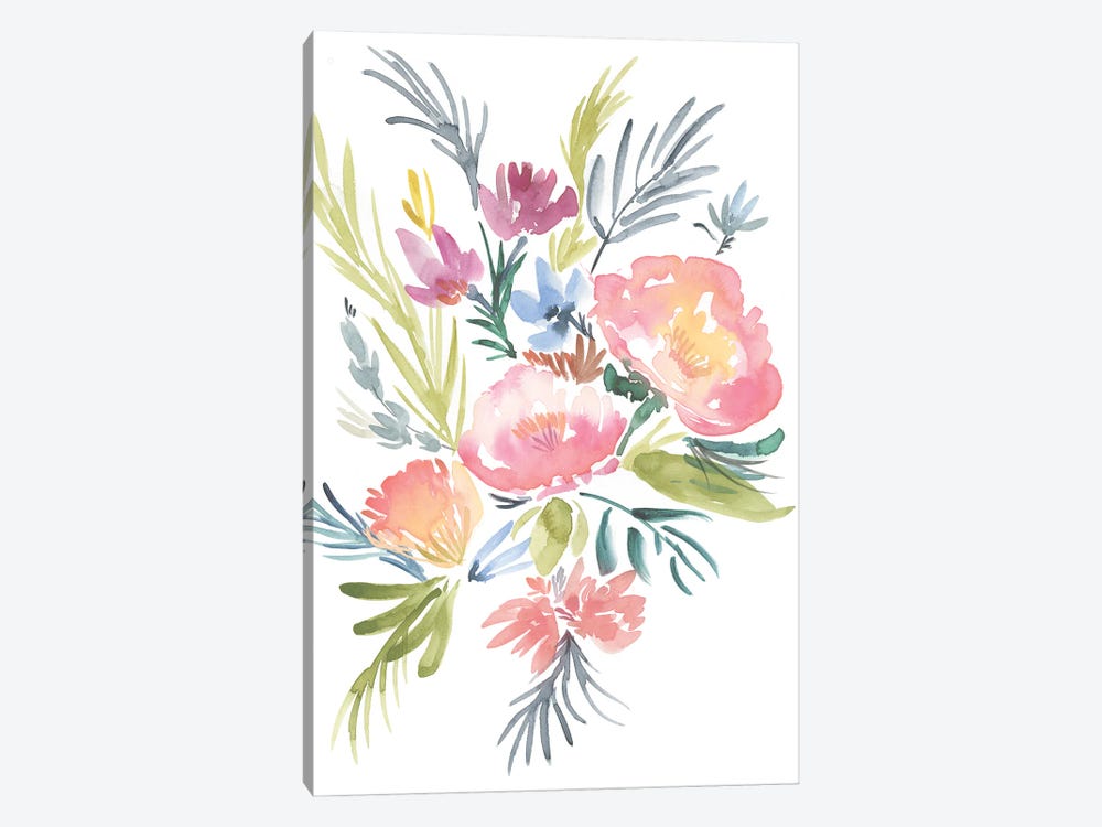Pastel Floral Bouquet II by Jennifer Goldberger 1-piece Art Print
