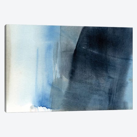 Blue On Grey II Canvas Print #JGO149} by Jennifer Goldberger Canvas Art