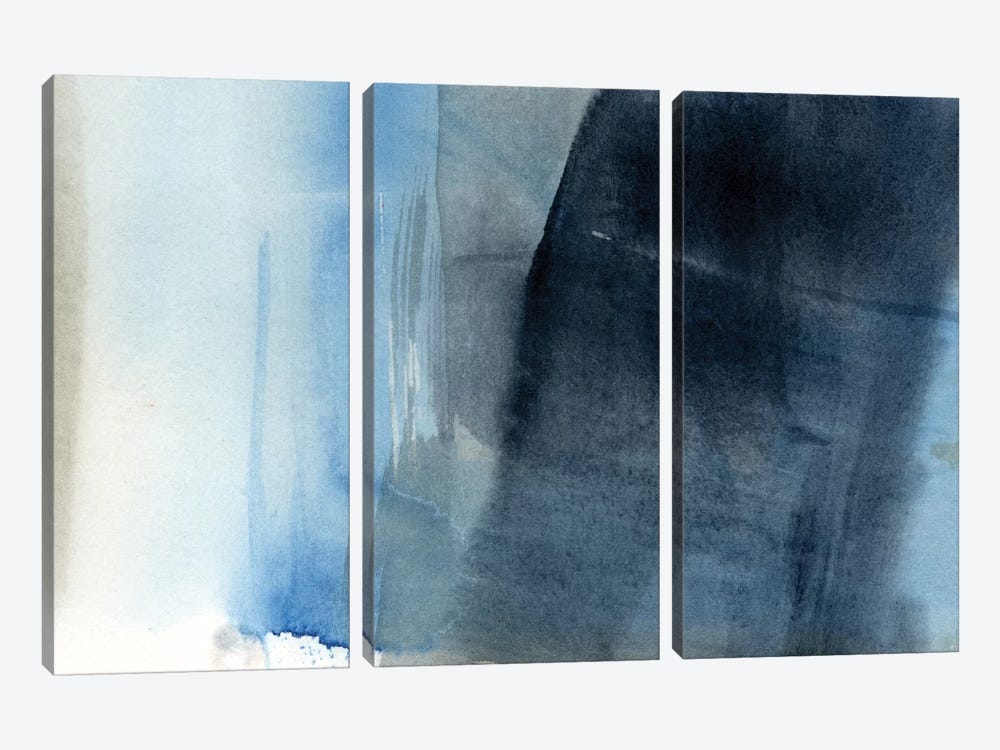 Blue On Grey II 3-piece Canvas Art