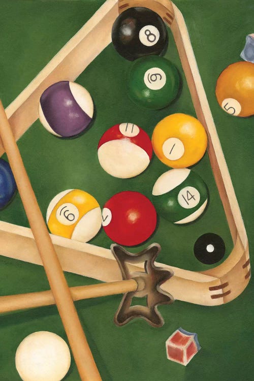 Rack 'em Up II by Jennifer Goldberger wall art