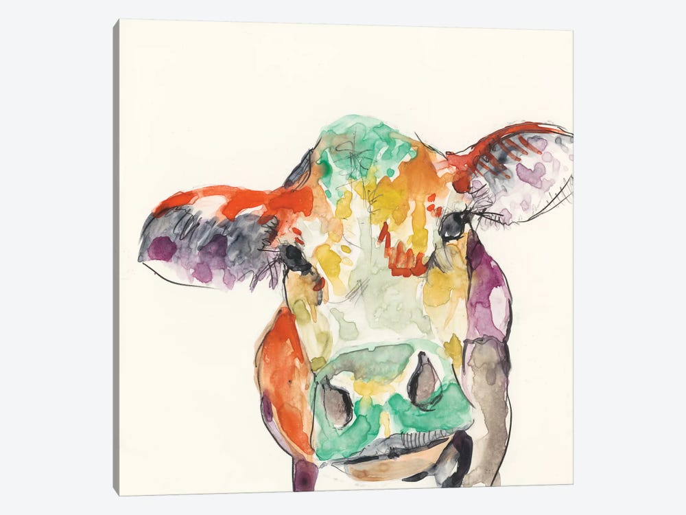 Hi-Fi Farm Animals II by Jennifer Goldberger 1-piece Canvas Print