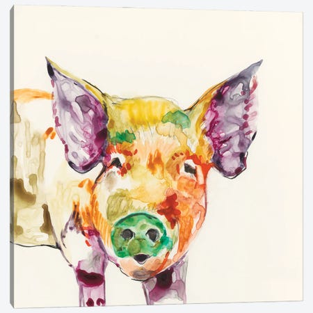 Hi-Fi Farm Animals III Canvas Print #JGO174} by Jennifer Goldberger Canvas Art