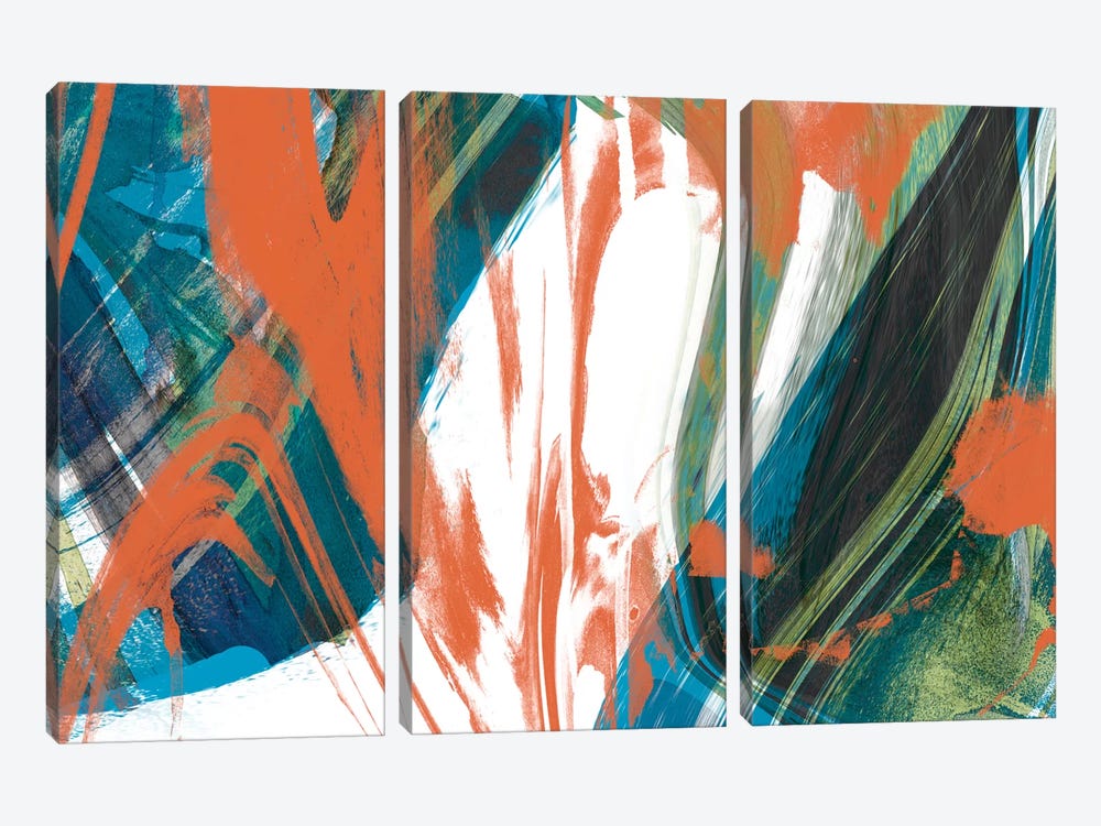 Marbled Abstraction II by Jennifer Goldberger 3-piece Art Print