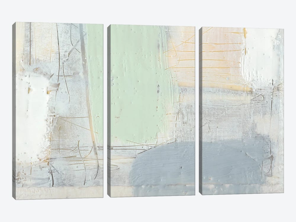 Pastels In Wax IV by Jennifer Goldberger 3-piece Canvas Art
