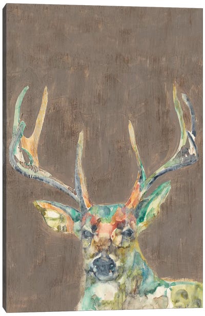 Rustic Wildlife I Canvas Art Print - Deer Art