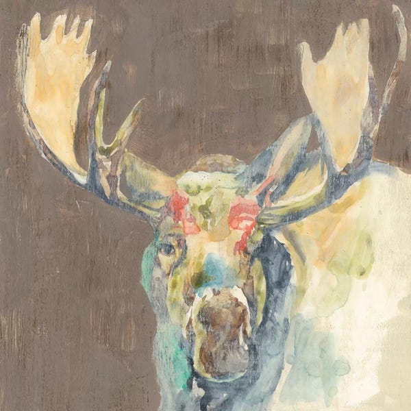 Moose: Rustic Wildlife III by Jennifer Goldberger