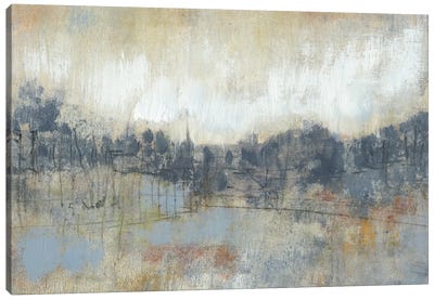 Cool Grey Horizon I Canvas Art Print - Scenic & Landscape Art
