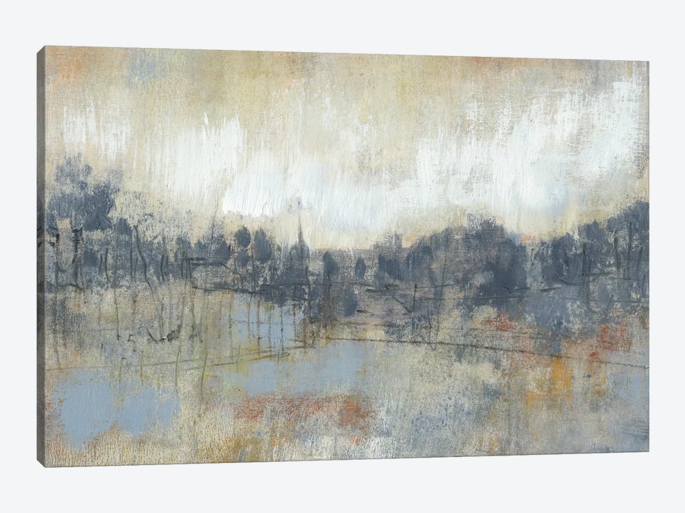 Cool Grey Horizon I by Jennifer Goldberger 1-piece Canvas Wall Art