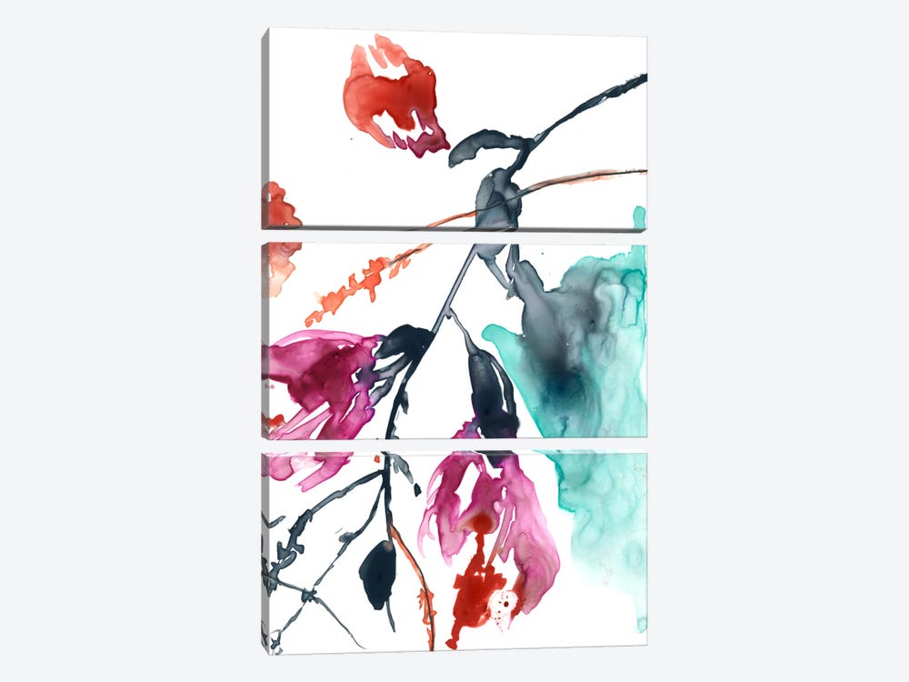 Hanging Fuchsia II Canvas Artwork by Jennifer Goldberger | iCanvas