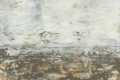 Neutral Horizon III by Jennifer Goldberger framed canvas print