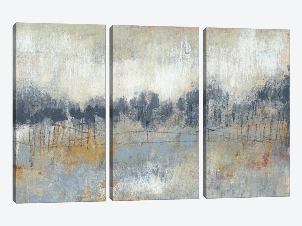 Cool Grey Horizon II by Jennifer Goldberger 3-piece Canvas Print
