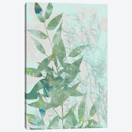 Watercolor Leaf Panel I Canvas Print #JGO283} by Jennifer Goldberger Canvas Art Print