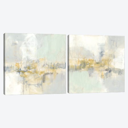Pastel Obscura Diptych Canvas Print Set #JGO2HSET002} by Jennifer Goldberger Art Print
