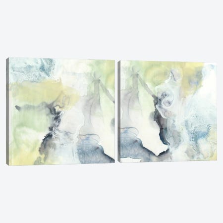Pastel Cloud Diptych Canvas Print Set #JGO2HSET015} by Jennifer Goldberger Canvas Print