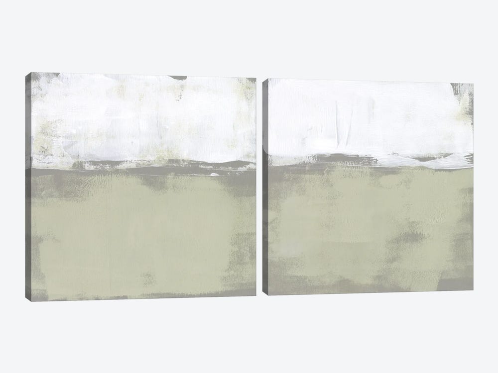 The Subtlest Horizon Diptych by Jennifer Goldberger 2-piece Canvas Wall Art