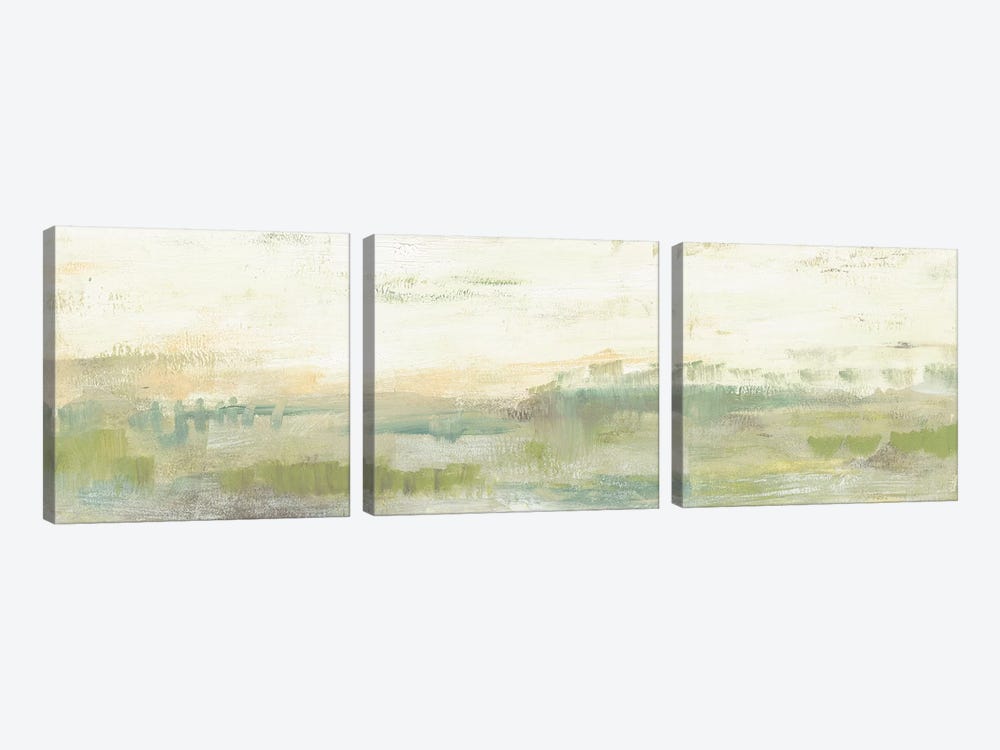Greenery Horizon Line I by Jennifer Goldberger 3-piece Art Print