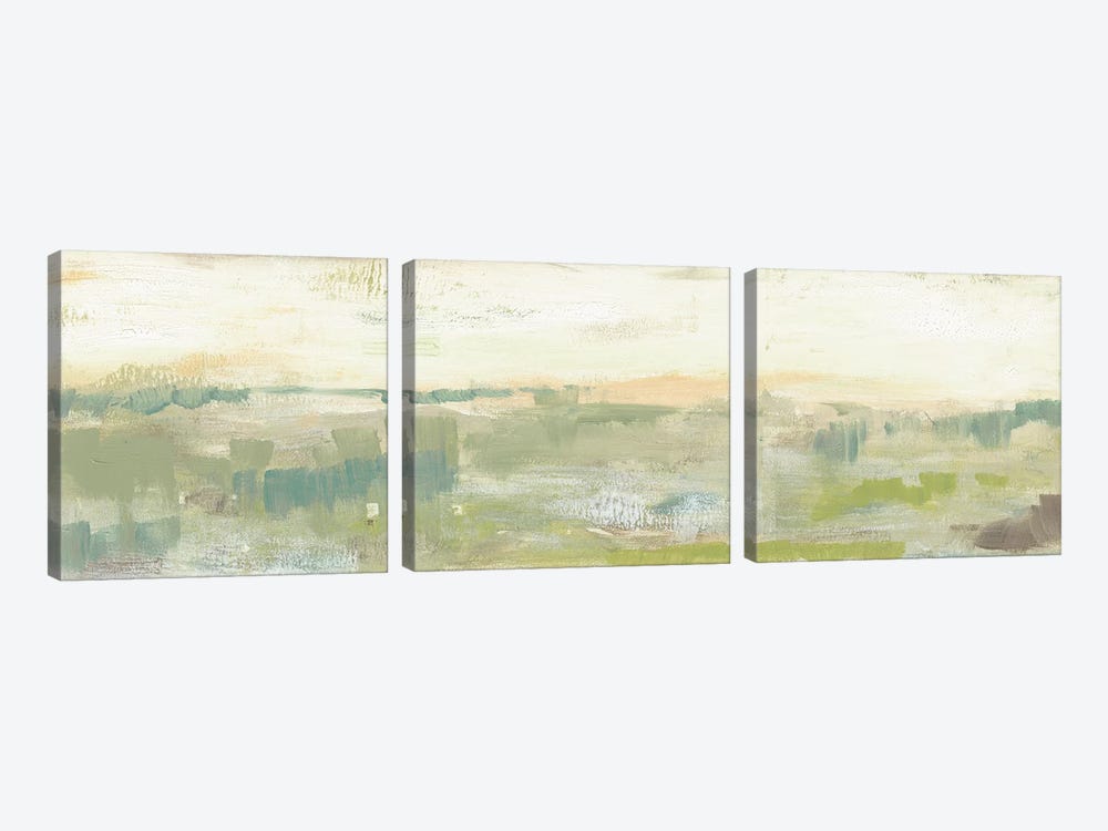 Greenery Horizon Line II by Jennifer Goldberger 3-piece Canvas Wall Art