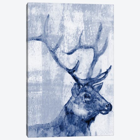 Indigo Elk Canvas Print #JGO315} by Jennifer Goldberger Canvas Wall Art