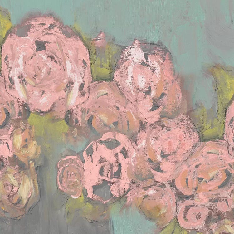 Blush Pink Flowers II by Jennifer Goldberger wall art