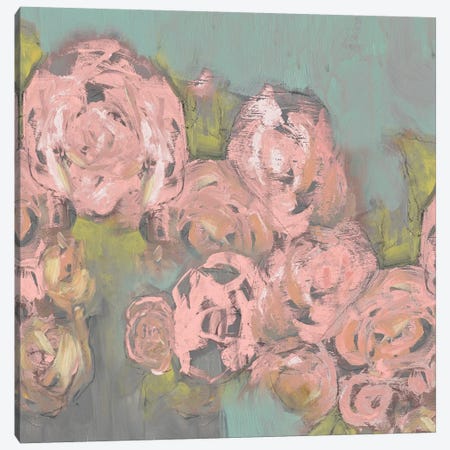 Blush Pink Flowers II Canvas Print #JGO367} by Jennifer Goldberger Art Print