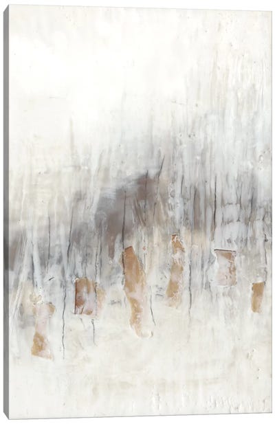 Neutral Wave II Canvas Art Print - Gray & White Art