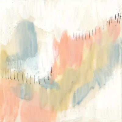 Stitched Pastels I by Jennifer Goldberger acrylic art print