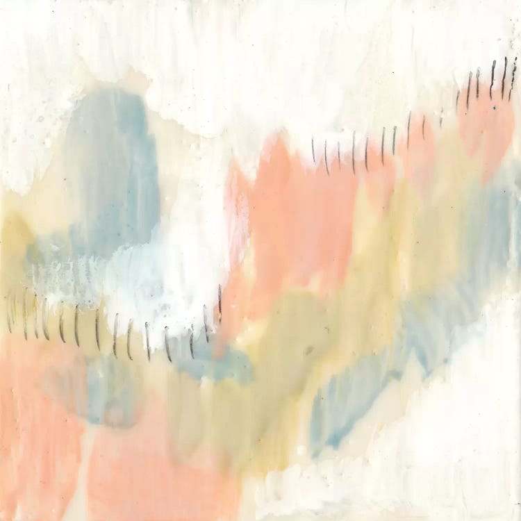 Stitched Pastels I by Jennifer Goldberger wall art