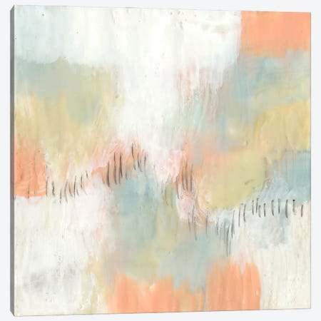Stitched Pastels II Canvas Print #JGO446} by Jennifer Goldberger Canvas Wall Art