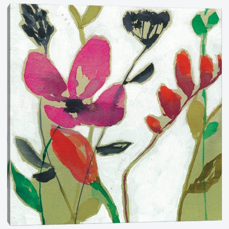Vivid Flowers I Canvas Print #JGO457} by Jennifer Goldberger Art Print