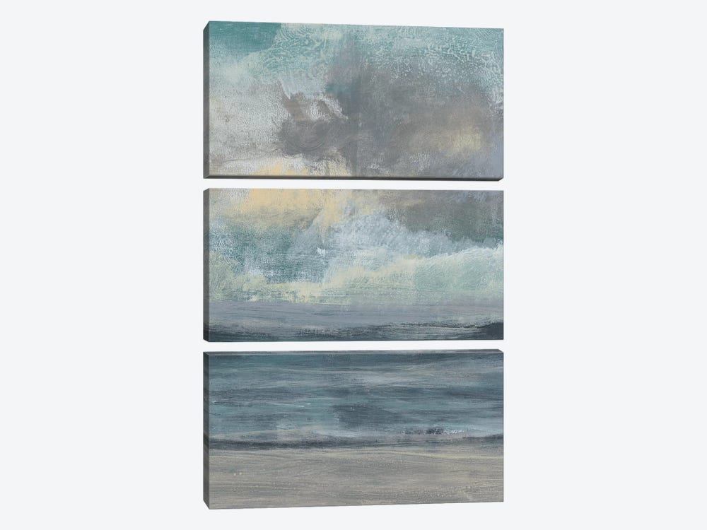 Beach Rise I by Jennifer Goldberger 3-piece Canvas Artwork