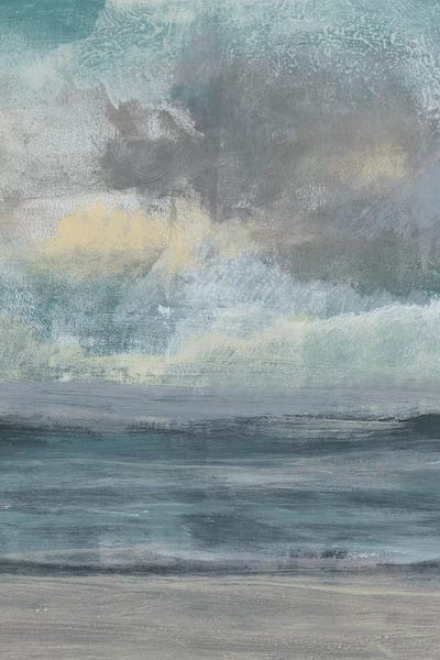 Large Coastal Art - Canvas Prints: Beach Rise I by Jennifer Goldberger