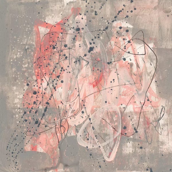 Similar To Jackson Pollock: Blush Kinesis I by Jennifer Goldberger