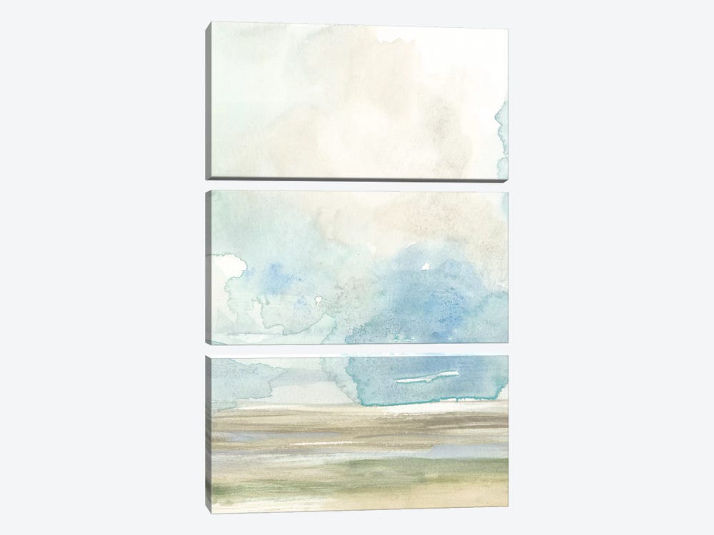 Clouds Over The Marsh I by Jennifer Goldberger 3-piece Art Print