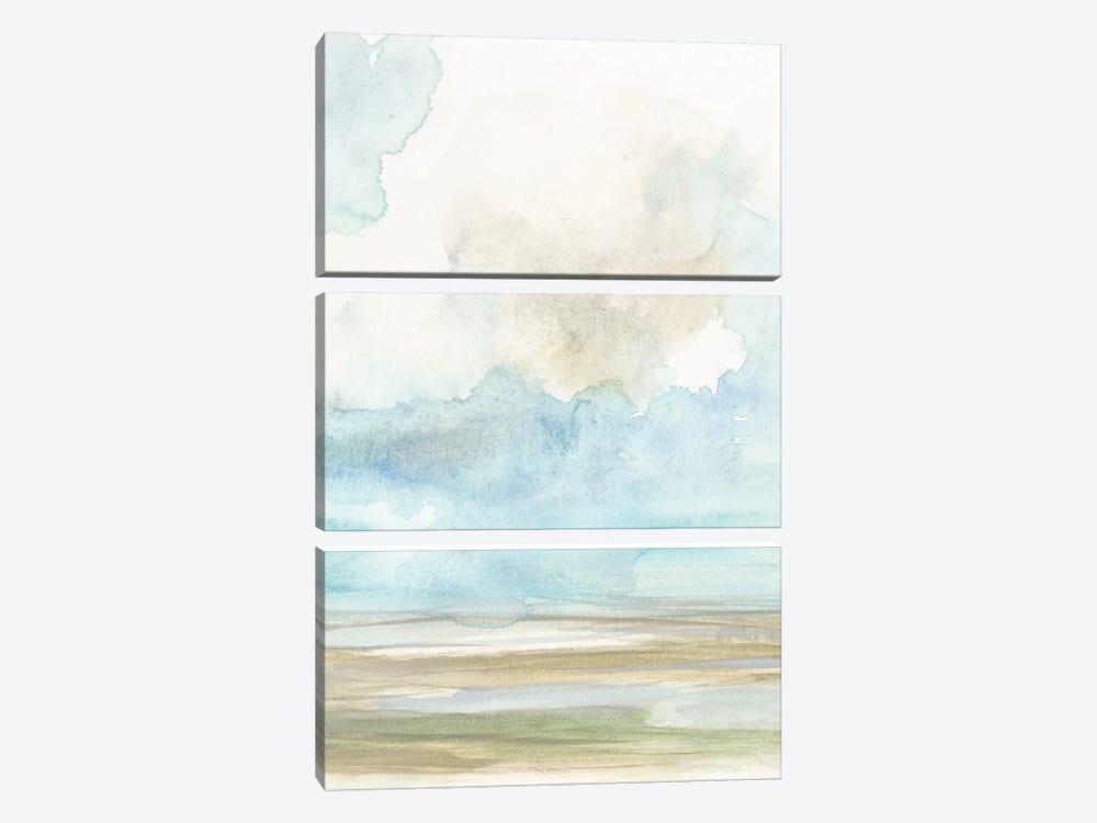 Clouds Over The Marsh II by Jennifer Goldberger 3-piece Canvas Print