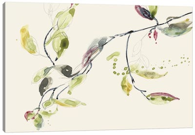 Leaf Branch I Canvas Art Print - Jennifer Goldberger
