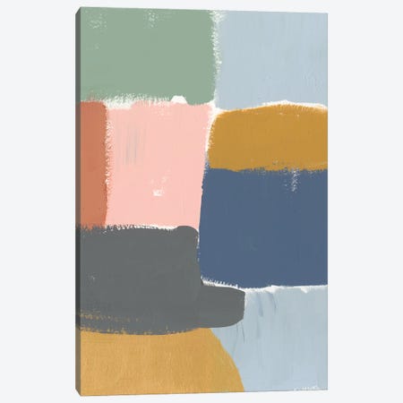 Muted Color Block I Canvas Print #JGO504} by Jennifer Goldberger Art Print