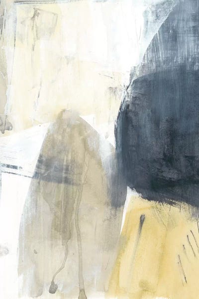 Minimalist Paintings: Neutral Divide II by Jennifer Goldberger