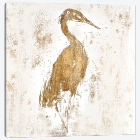 Gilded Heron I Canvas Print #JGO52} by Jennifer Goldberger Canvas Art Print