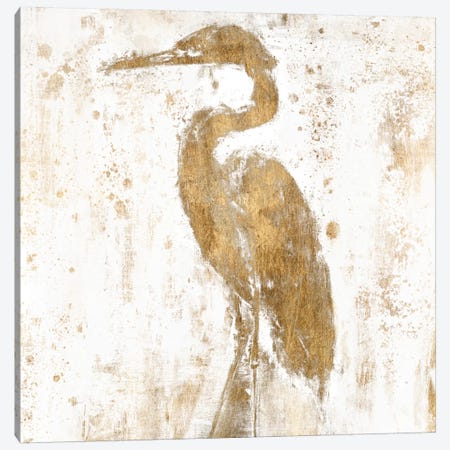 Gilded Heron II Canvas Print #JGO53} by Jennifer Goldberger Art Print