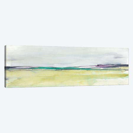 Amethyst & Emerald Horizon I Canvas Print #JGO625} by Jennifer Goldberger Canvas Artwork