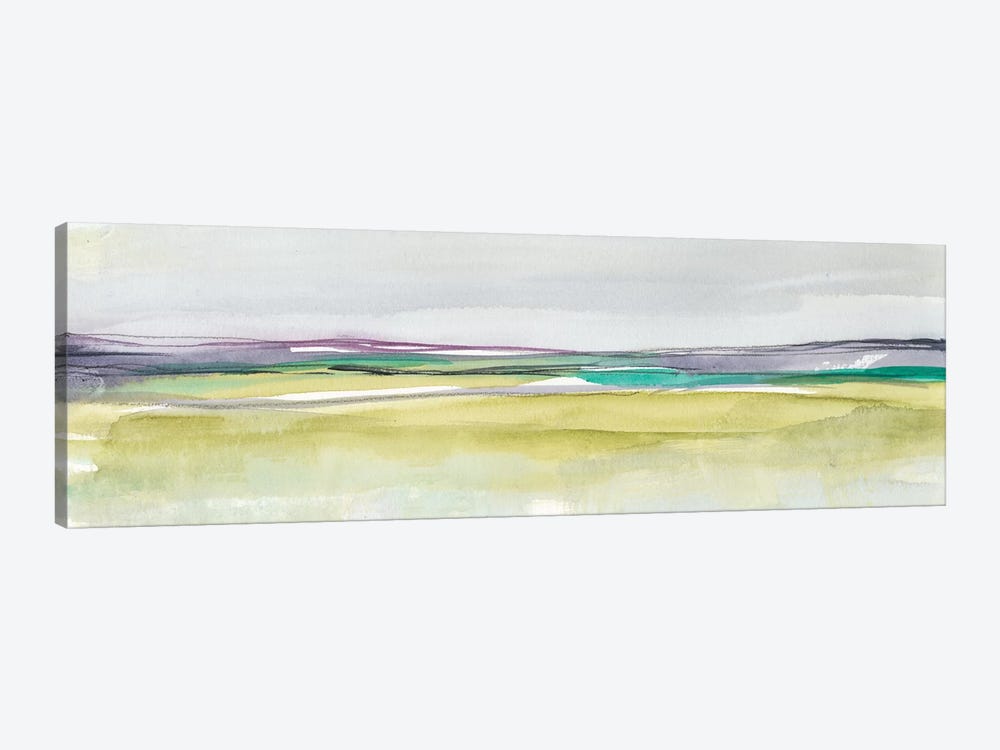 Amethyst & Emerald Horizon II by Jennifer Goldberger 1-piece Canvas Artwork